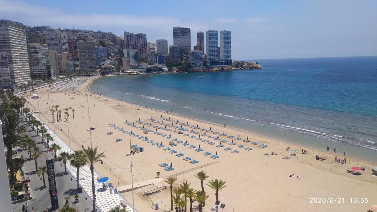Apto San Angelo Benidorm Vistas Al Mar 400 M Extérieur photo