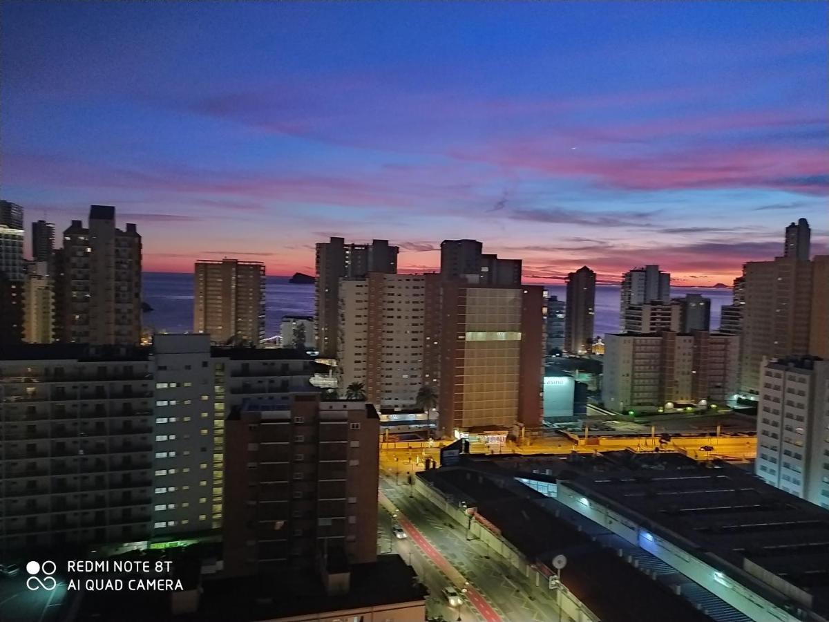 Apto San Angelo Benidorm Vistas Al Mar 400 M Extérieur photo