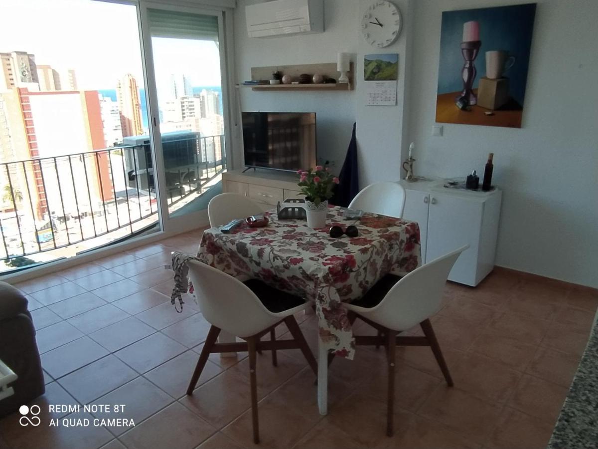 Apto San Angelo Benidorm Vistas Al Mar 400 M Extérieur photo