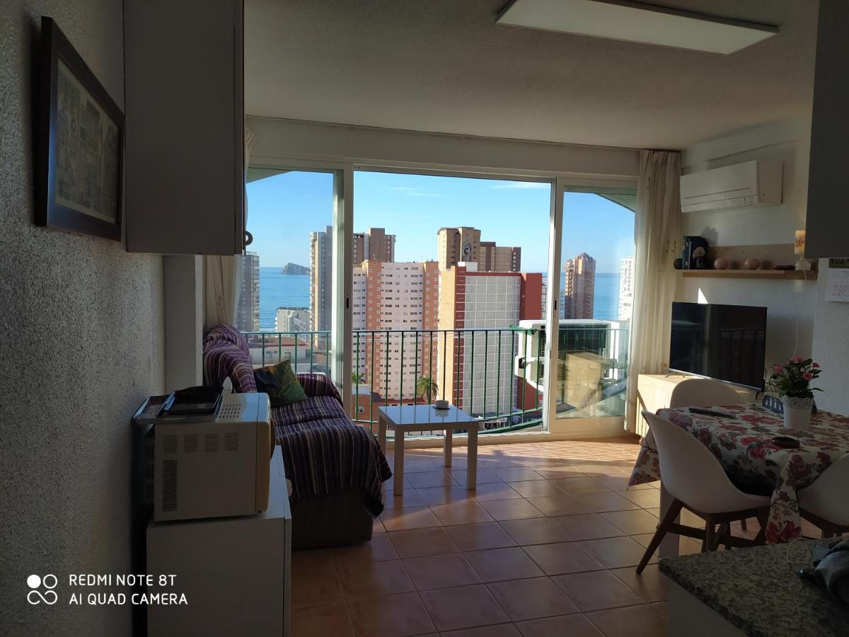 Apto San Angelo Benidorm Vistas Al Mar 400 M Extérieur photo
